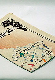 トーション　フランス地図、ワイン